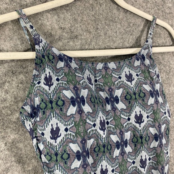 Tory Burch One Piece Swimsuit Medium Blue Boho Printed Backless Swim - Picture 3 of 9
